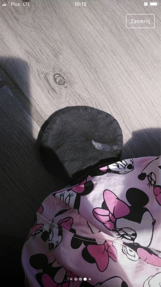 Letni kapelusz minnie mouse 80 h&m uszy