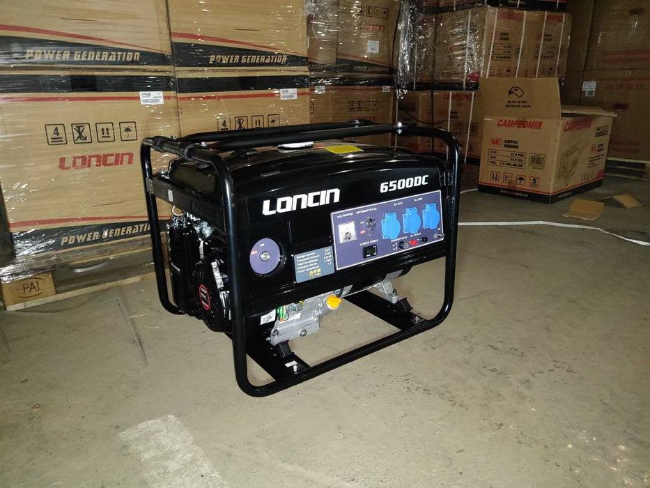 Генератор  Loncin LC 6500DC 4 квт Бензин, однофазний, ручний стартер.