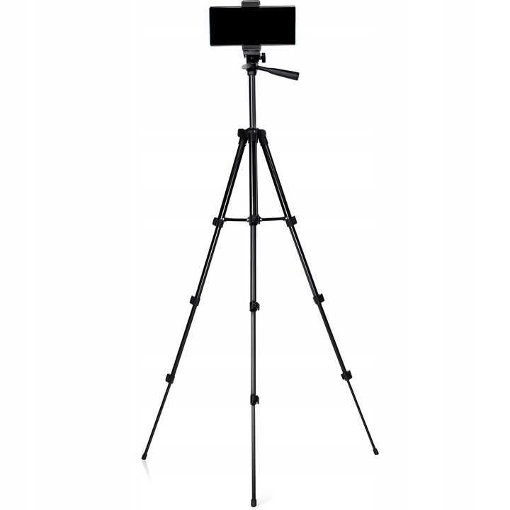 STATYW TRIPOD na telefon aparat regulowany uchwyt + PILOT BLUETOOTH o