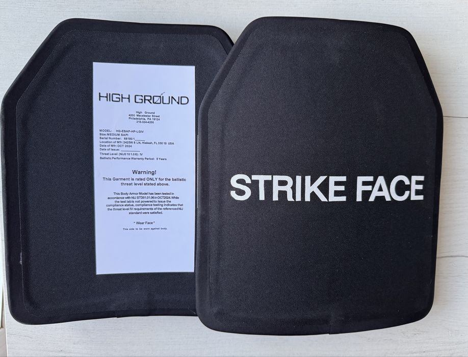 Керамічні плити made in USA 25/30см 2,8кг IV level NIJ. Пара 9800 грн.