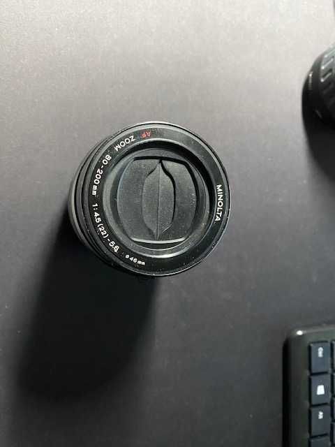 Objetivas Minolta retiradas de uma câmara Minolta 5700i