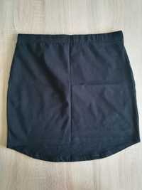 asymetryczna czarna spódnica mini spódniczka