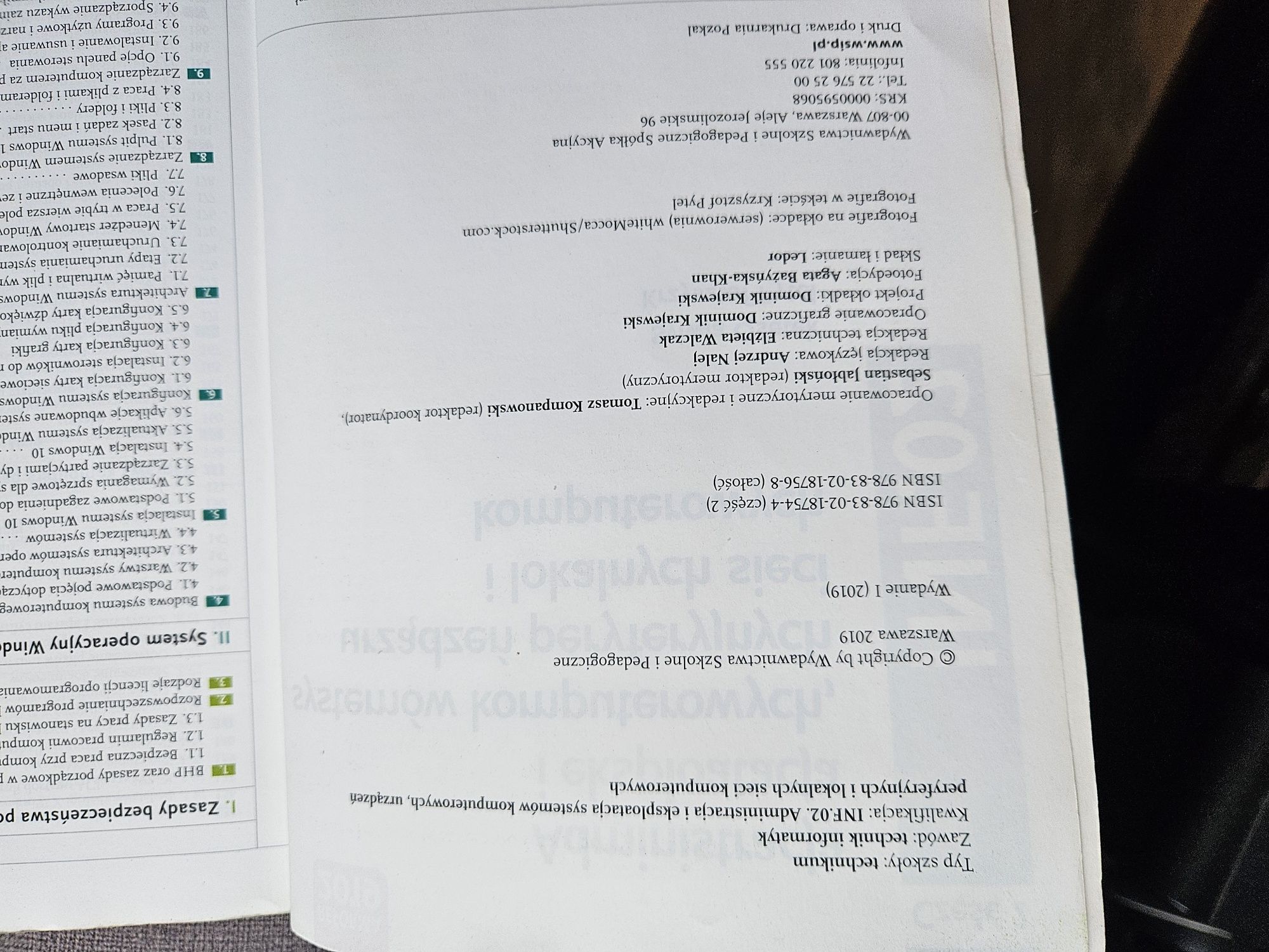 Administracja I eksploatacja systemów komputerowych... część  2