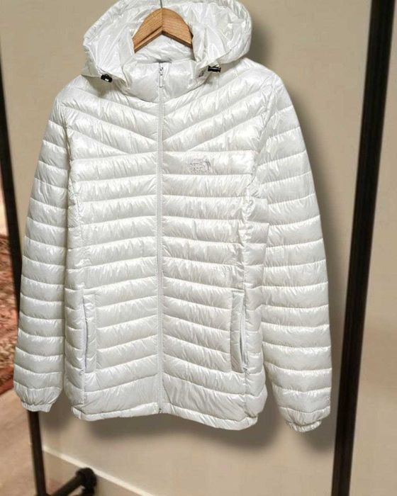Белая пуховая куртка The North Face Gore-Tex, р. L/XL