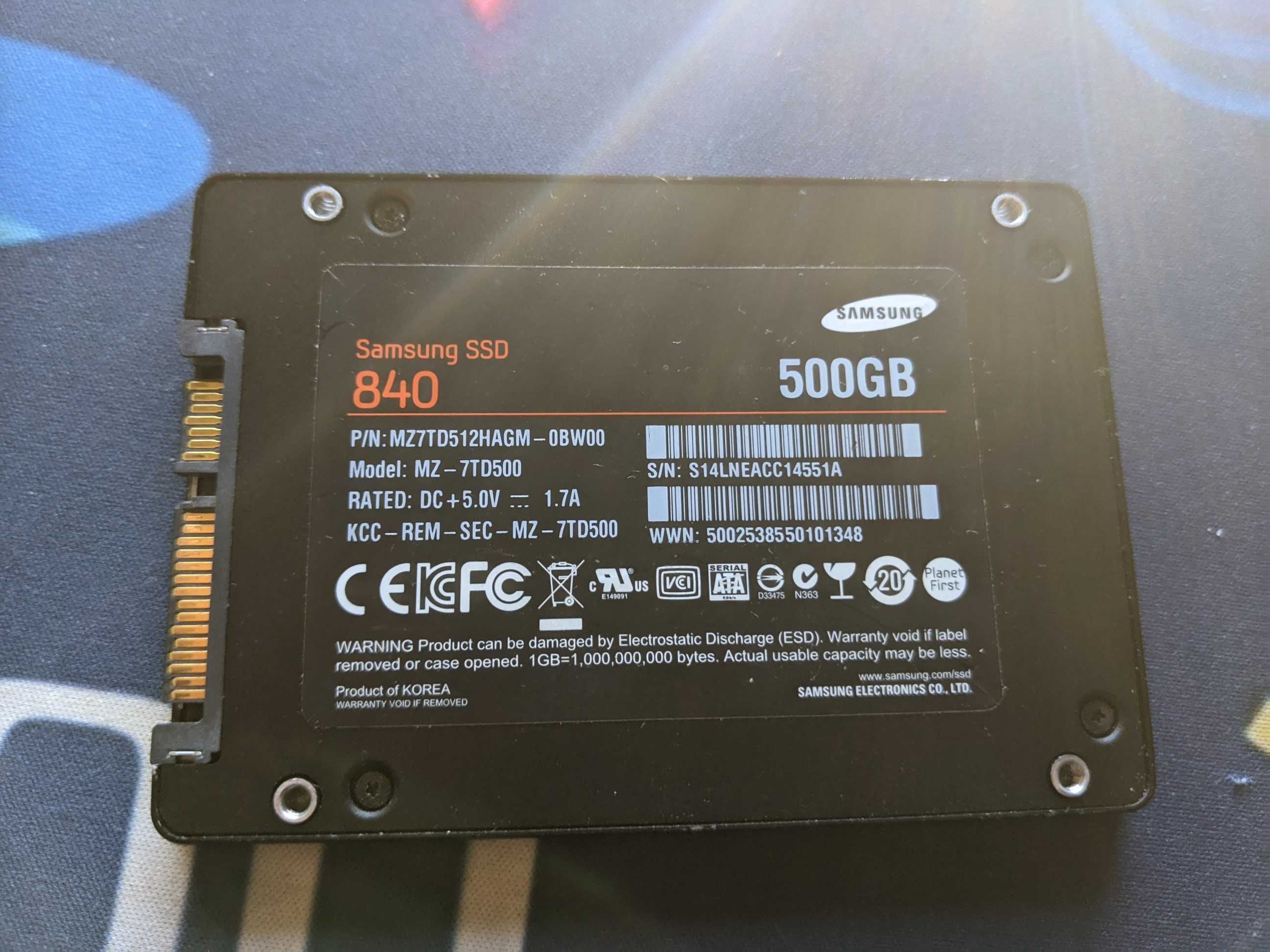 SSD Samsung 840 500GB