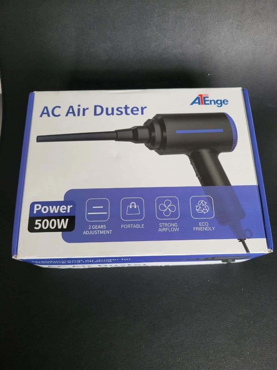 Компресор насос повітряний потужний ATEnge TAD08 500W 220V Air Duster