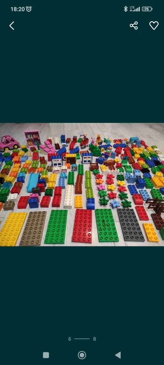 Ogromny zestaw LEGO DUPLO ponad 350 sztuk  Kubuś tygrysek zwierzątka