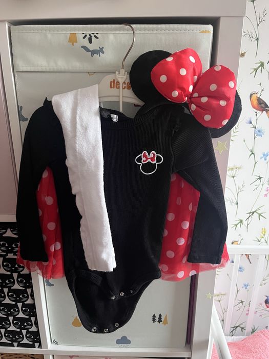 Strój kostium komplet dzianinowy Myszka Minnie
