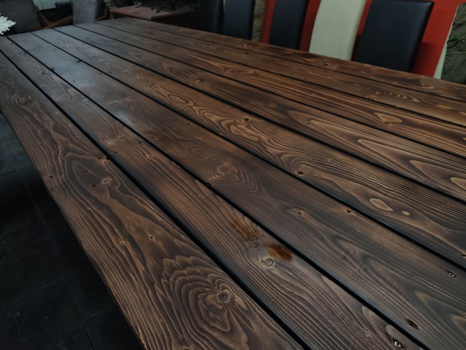 Mesa madeira e ferro