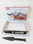 Tortownica Dr.Oetker 28 x 12cm prostokątna rozpinane obrzeże z łopatką