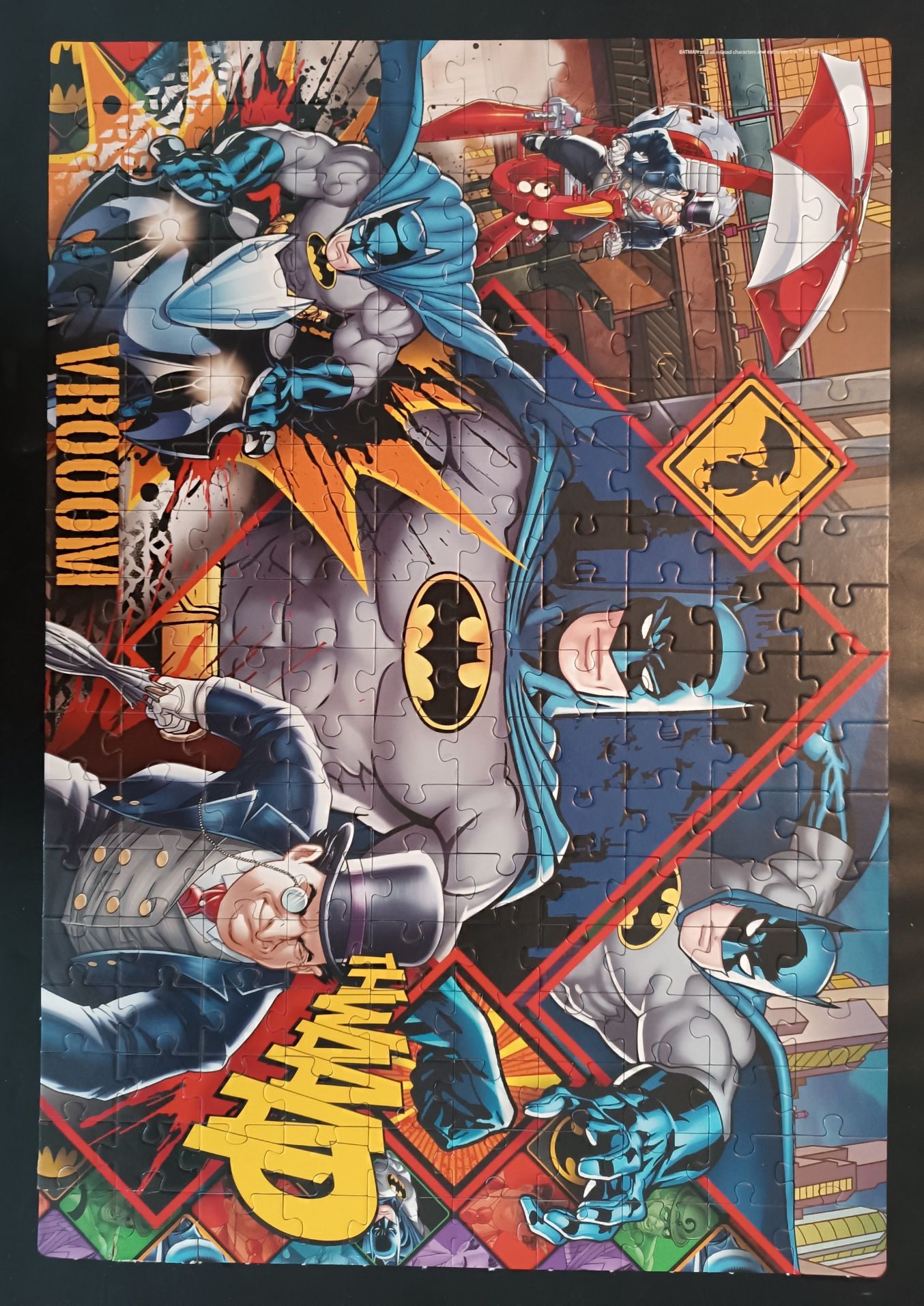 10 Puzzles de 50 a 180 pecas - Cars, Frozen, Batman
