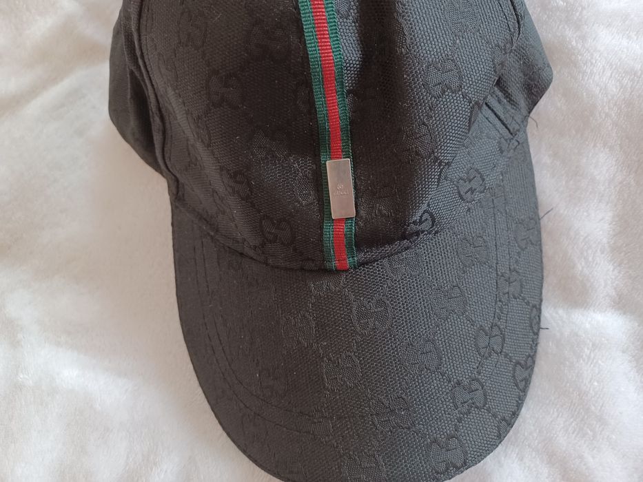 Czapka z daszkiem logo Gucci regulowana