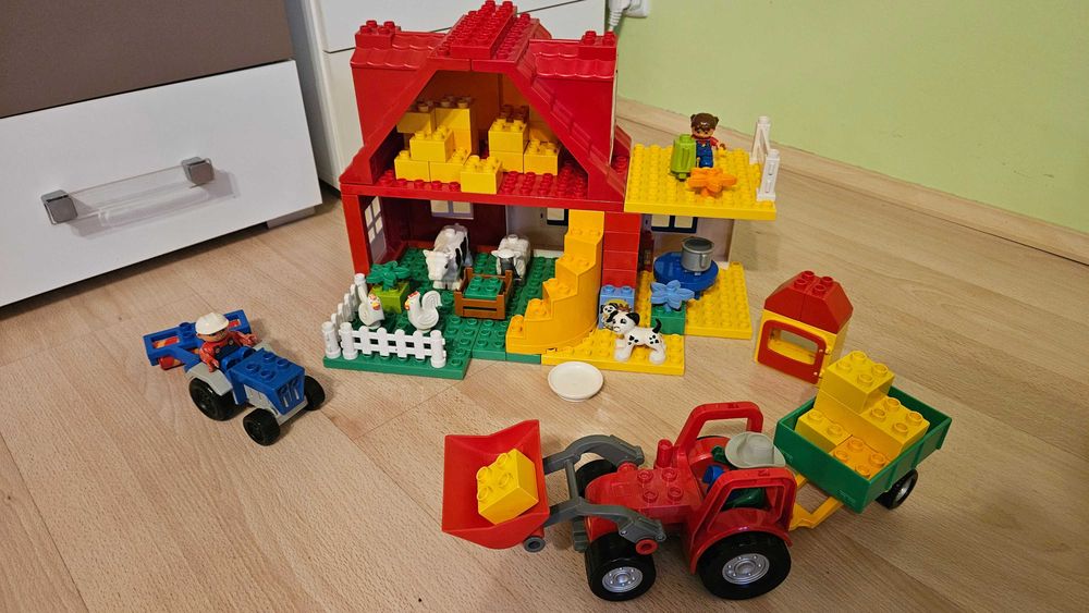 Lego duplo gospodarstwo duże farma traktory zwierzęta