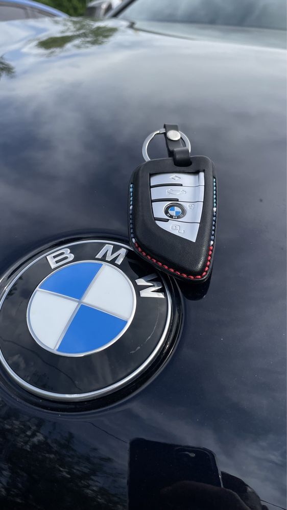 Кожаный чехол на ключ BMW чохол ключ БМВ
