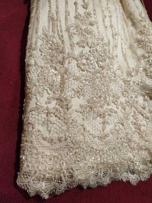 Роскошное короткое свадебное платье