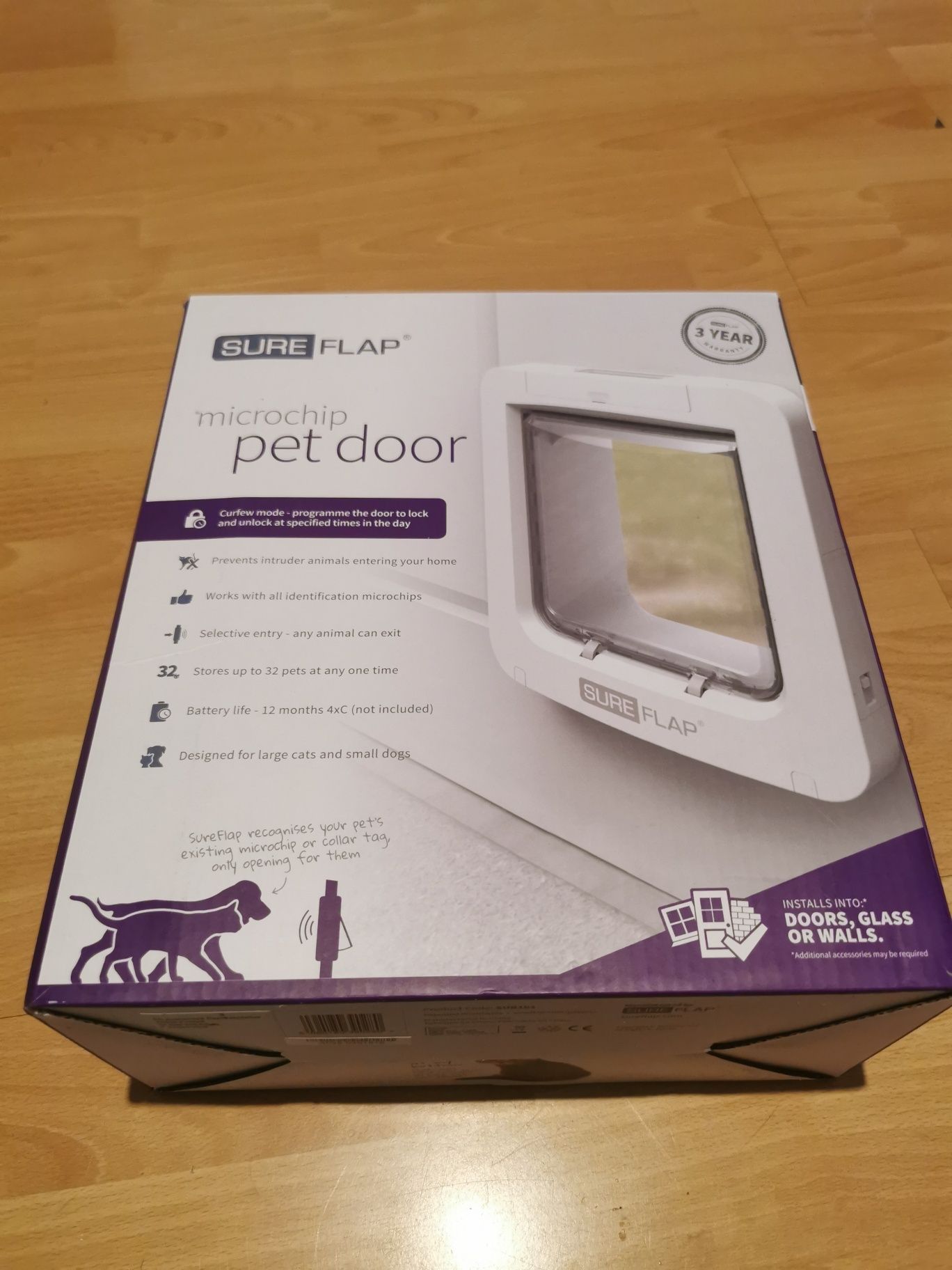 SureFlap Sure Flap Klapka do drzwi sterowana mikroczipem biały