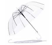Parasol Do Ślubu XXL Ślubny Duży 107CM Parasolka Dla Pary Bezbarwna