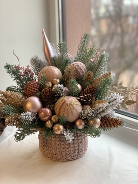 Новорічна композиція. Новорічний декор. Hand made.