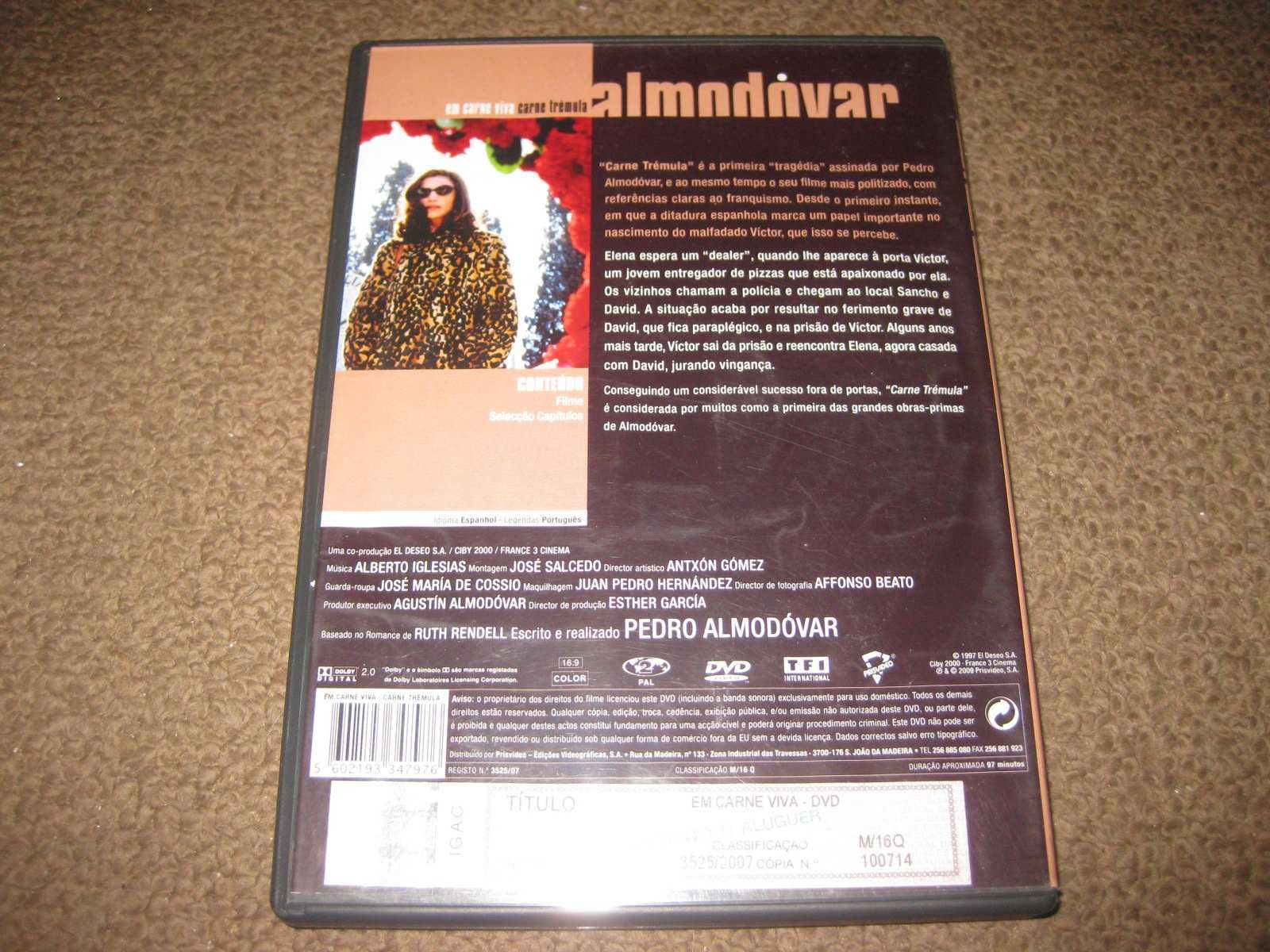 DVD "Carne Viva" de Pedro Almodóvar