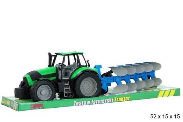 Traktor z maszyną rolniczą -zabawka