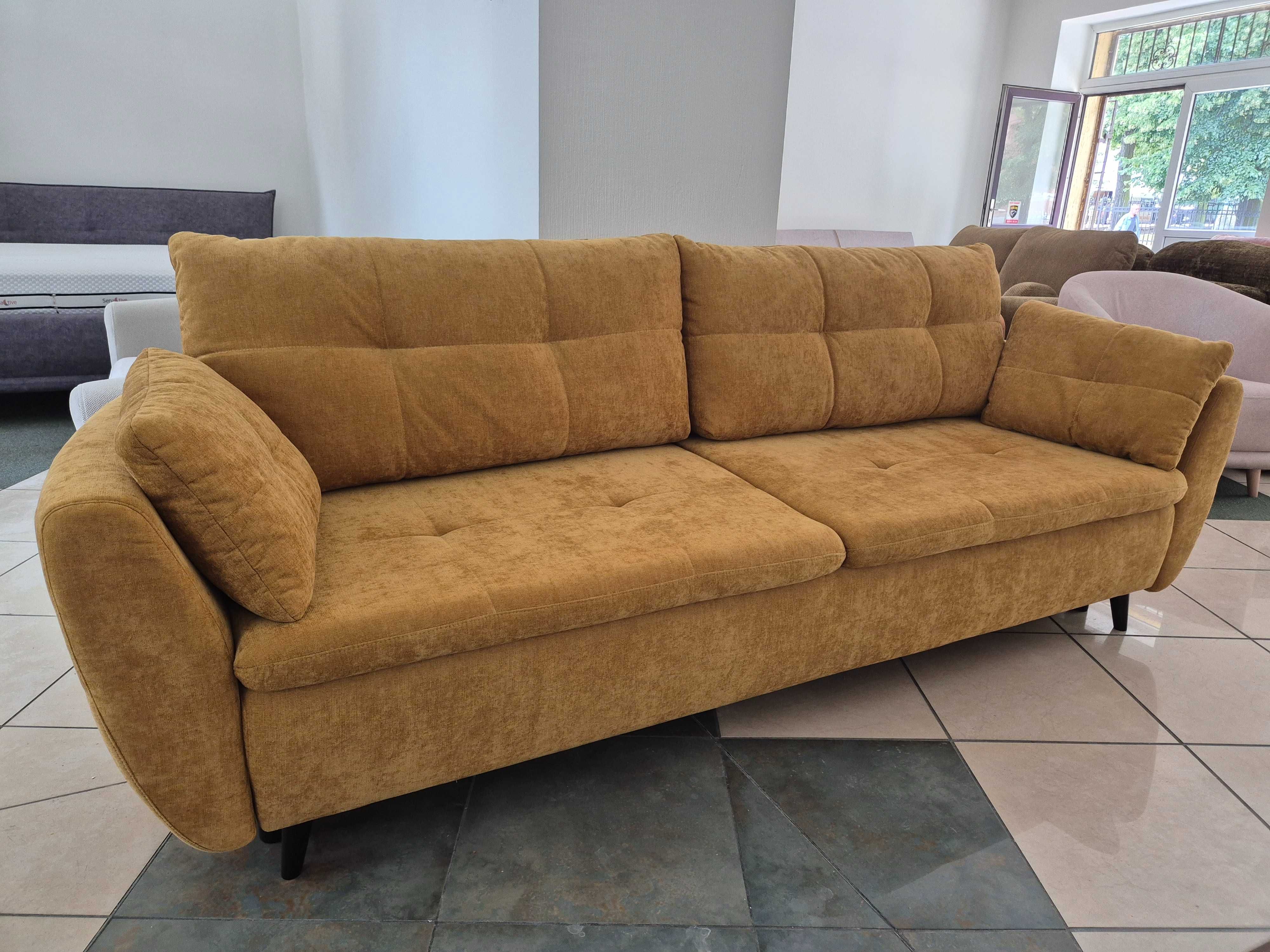 kanapa sofa z funkcją spania i pojemnikiem na pościel