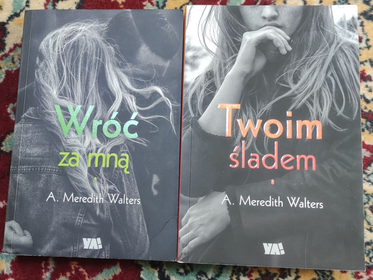 Książki "twoim śladem" (tom 1) i "wróć za mną" (tom 2)