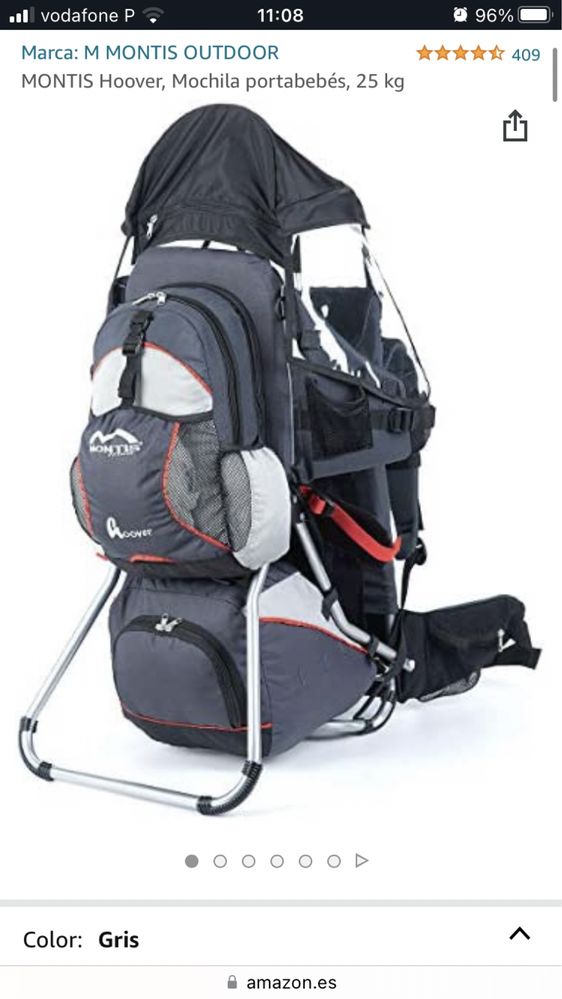 Mochila portabebés Montis Hoover 25kg