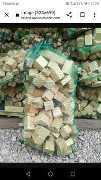 Drewno opałowe sosnowe suche do rozpałki brykiet