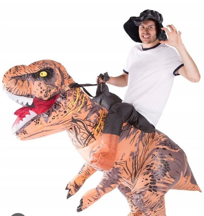 Kostium strój dmuchany Zezdzieec Dina Dinozaura Rozmiar uniwersalny