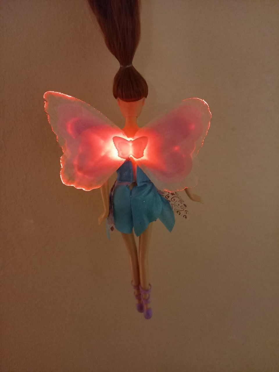Лялька БАРБІ ФЕЯ світяться крила