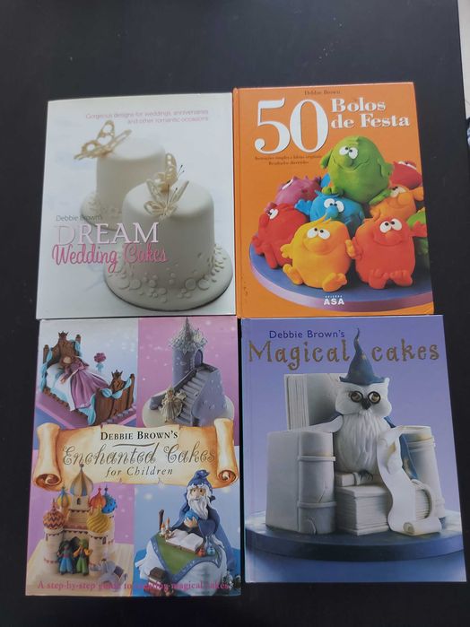 4 livros de bolos da Debbie