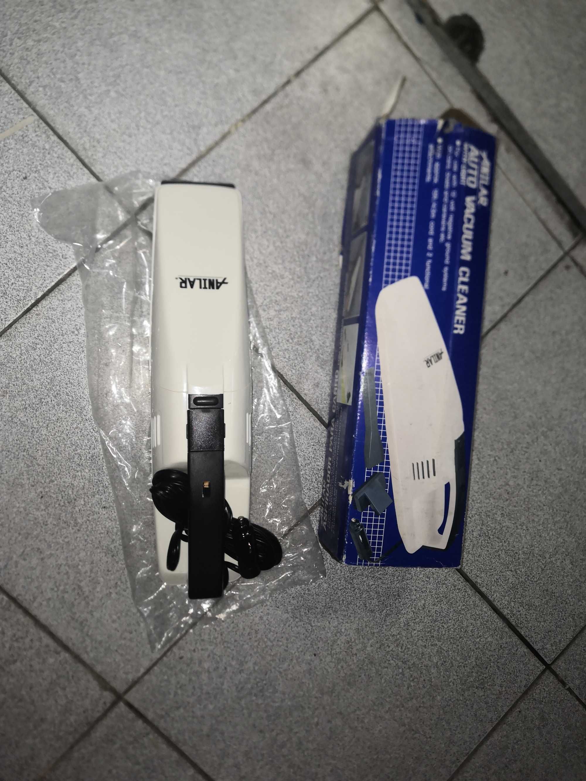 Aspirador de carro e panela de pressão