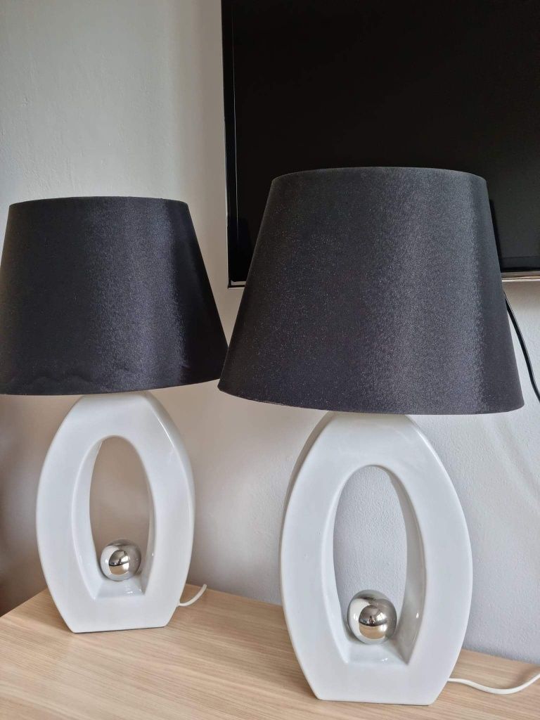 Lampy ceramiczne 2 sztuki śliczne.