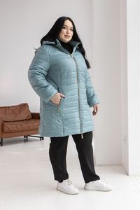 Женская удлинённая демисезонная куртка больших размеров.  54-78р