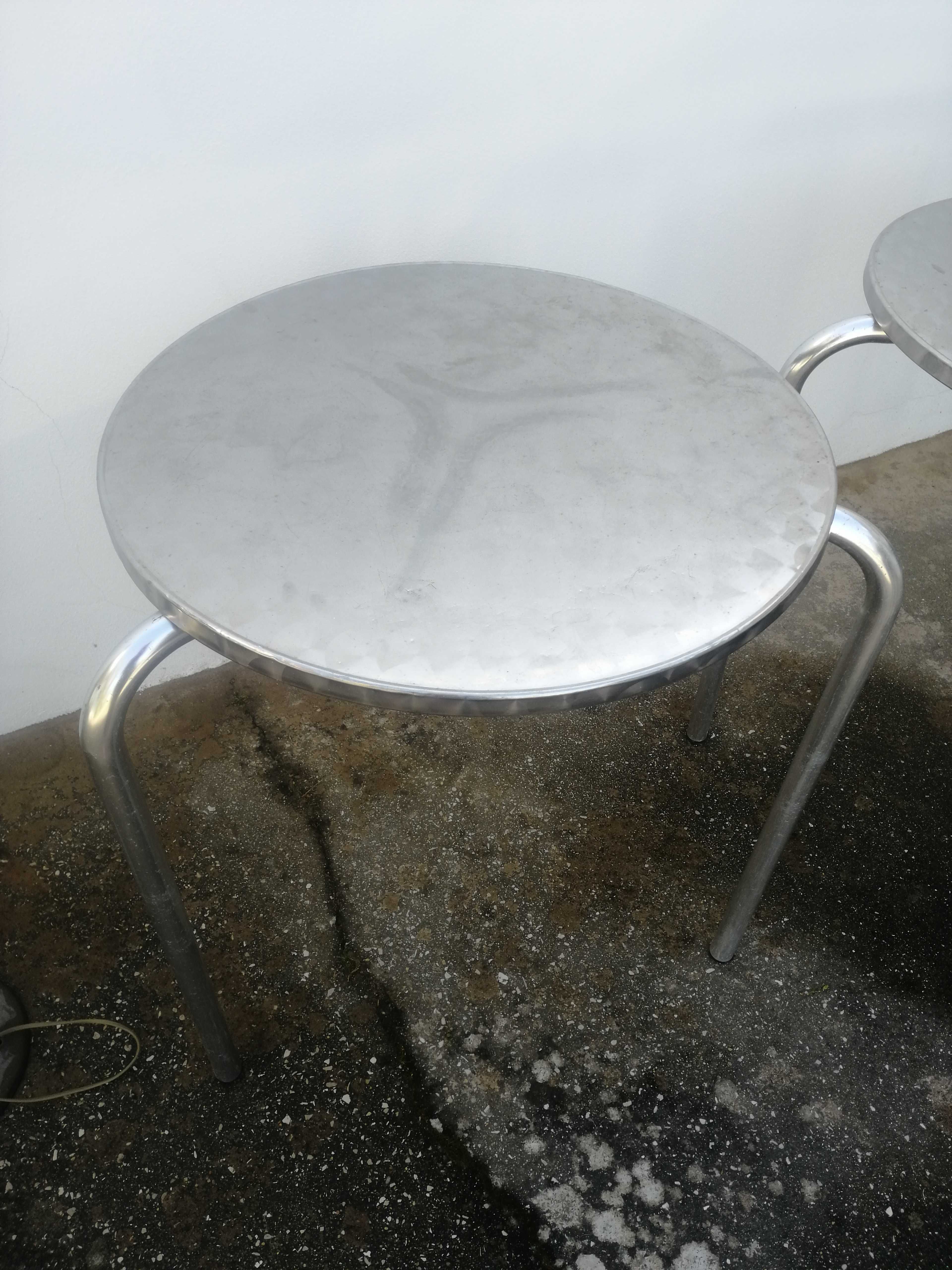 2 Mesas esplanada alumínio