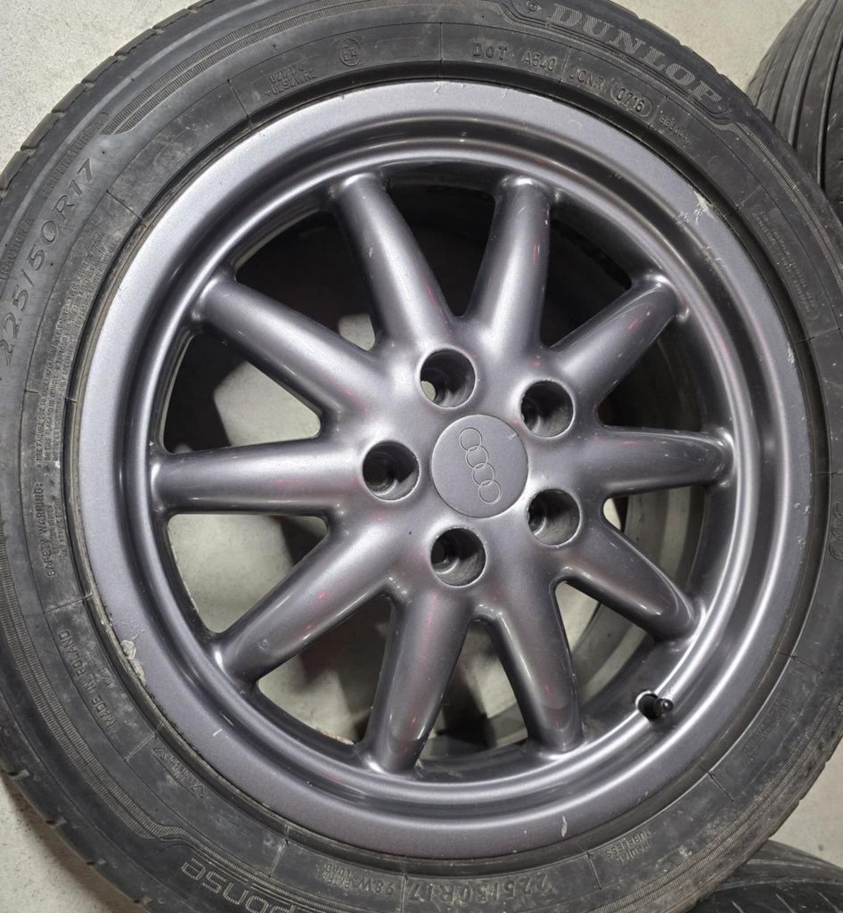 4 alufelgi Audi Bolero 17 cali + opony 225/50 r17. Ronal, avus, votex.