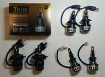 Kit 2x Mini LED lâmpadas automóvel H1, H4 ou H7