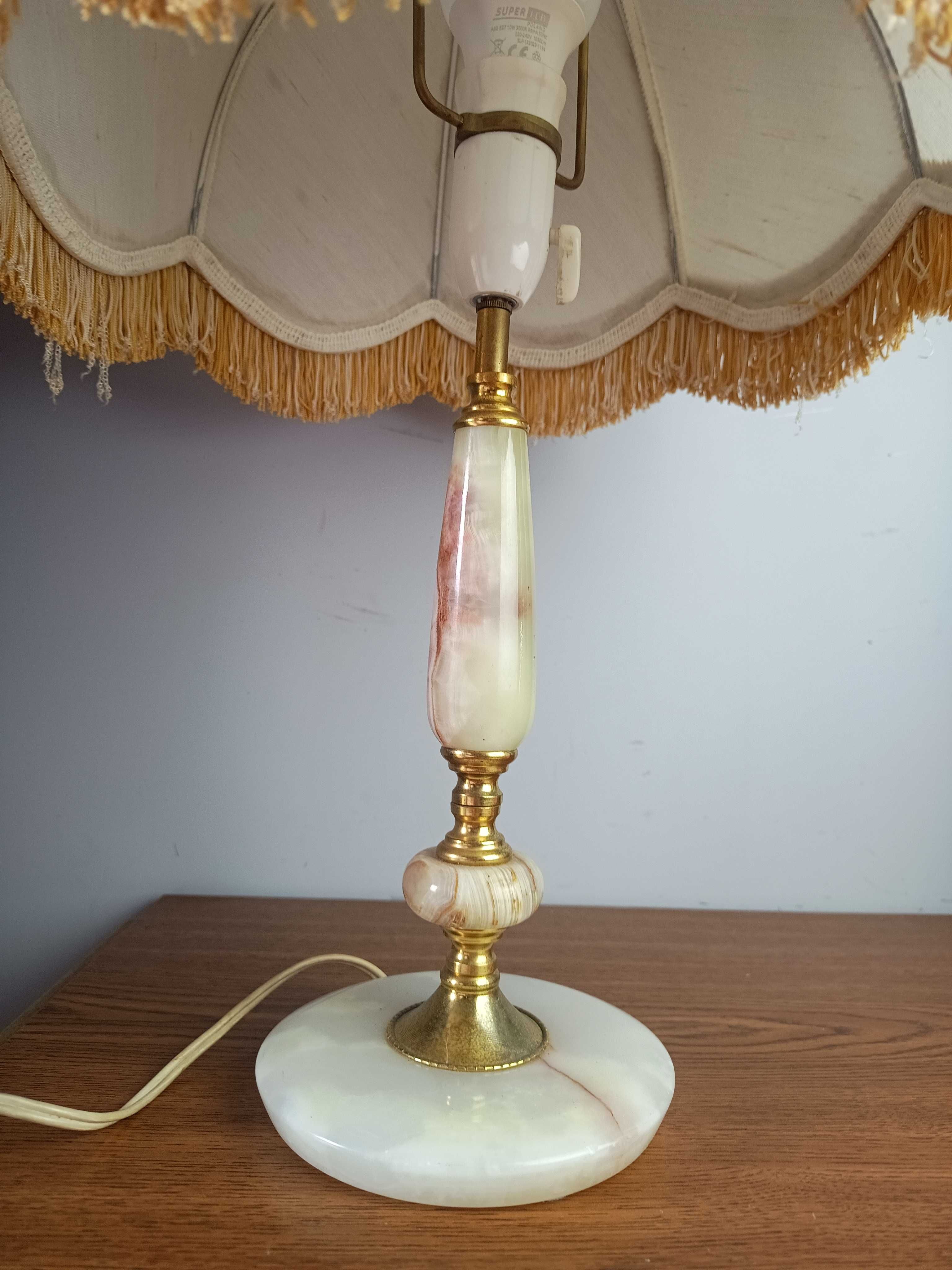 Lampa stojąca, onyks