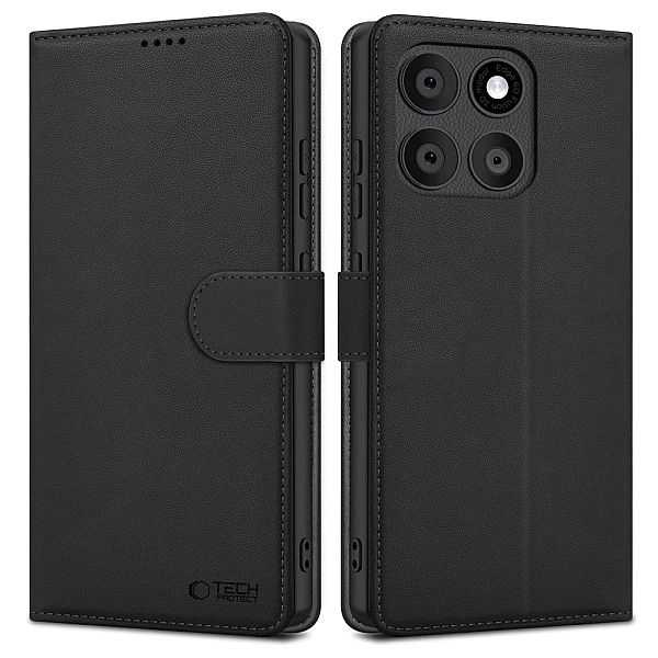 Etui Tech-Protect Wallet na Motorola Edge 60 Fusion - czarne