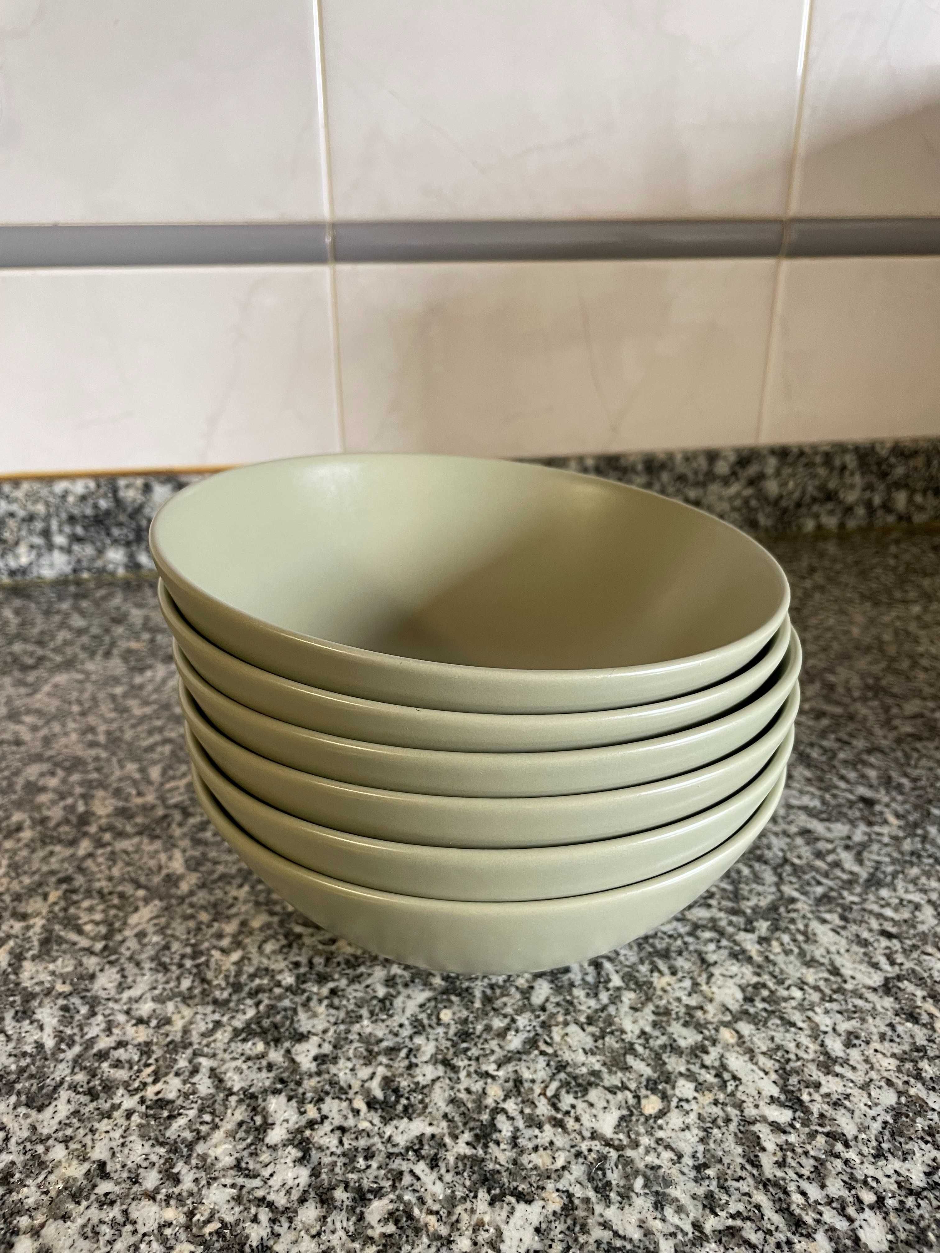 6 Tigelas Ikea FÄrgklar mate verde 16 cm
