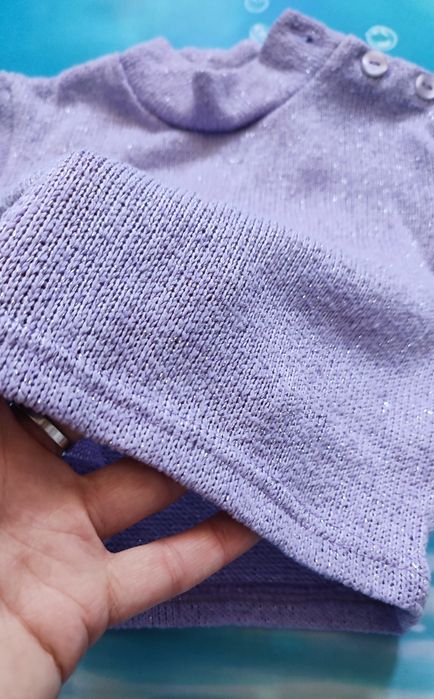 Candy Floss Sweterek ze srebrną nitką r.62