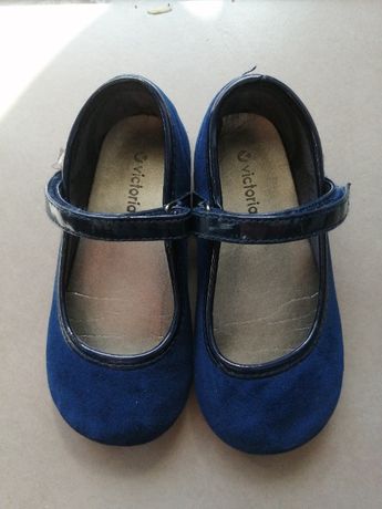 Sapato Victoria Nº25 Veludo Azul