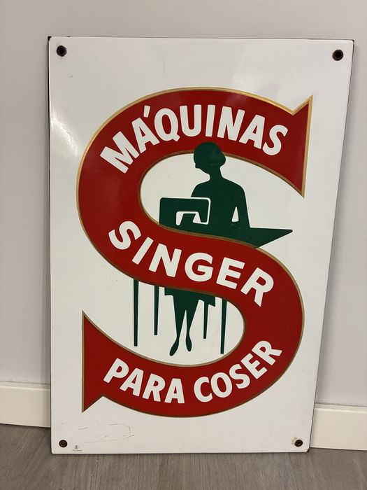 Chapa de esmalte Singer