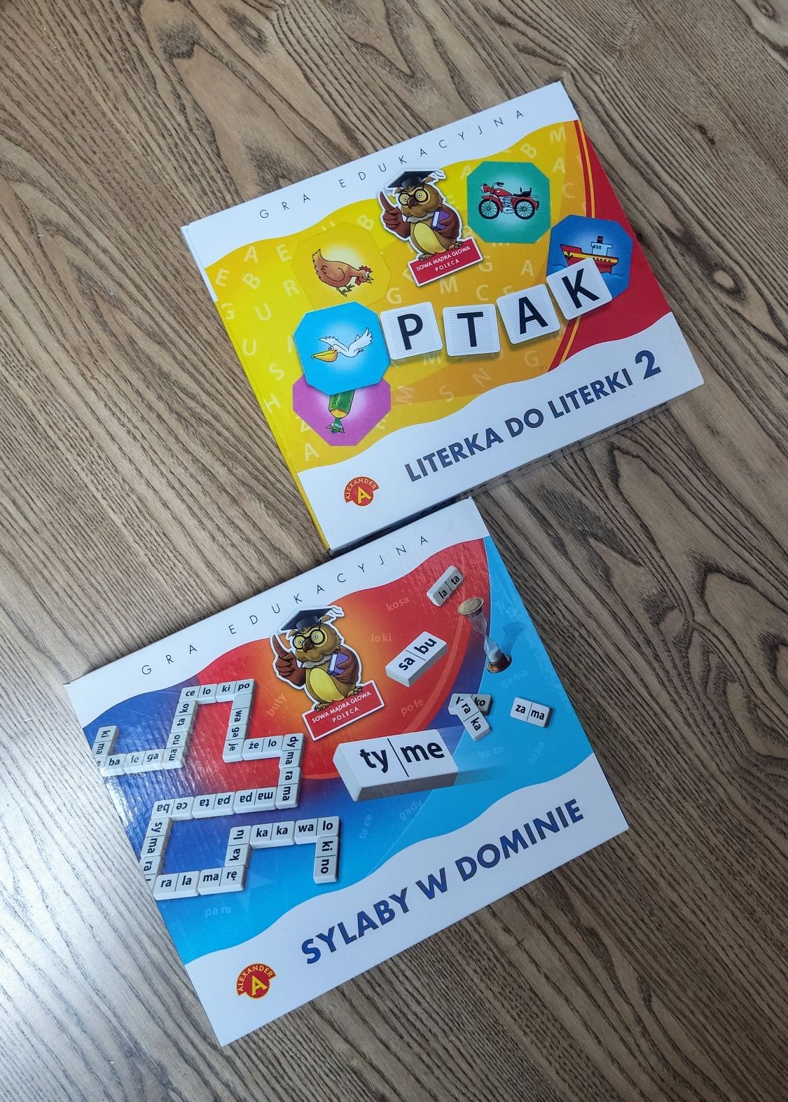 Dwie gry edukacyjne - do nauki literek i czytania - od 5 lat
