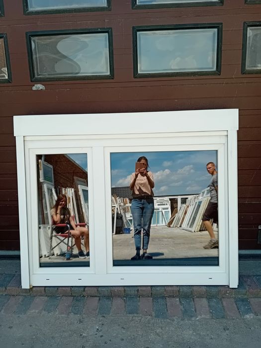 Okna z roletą zewnętrzną 173x140 pcv plastikowe okno DOWÓZ CAŁY KRAJ