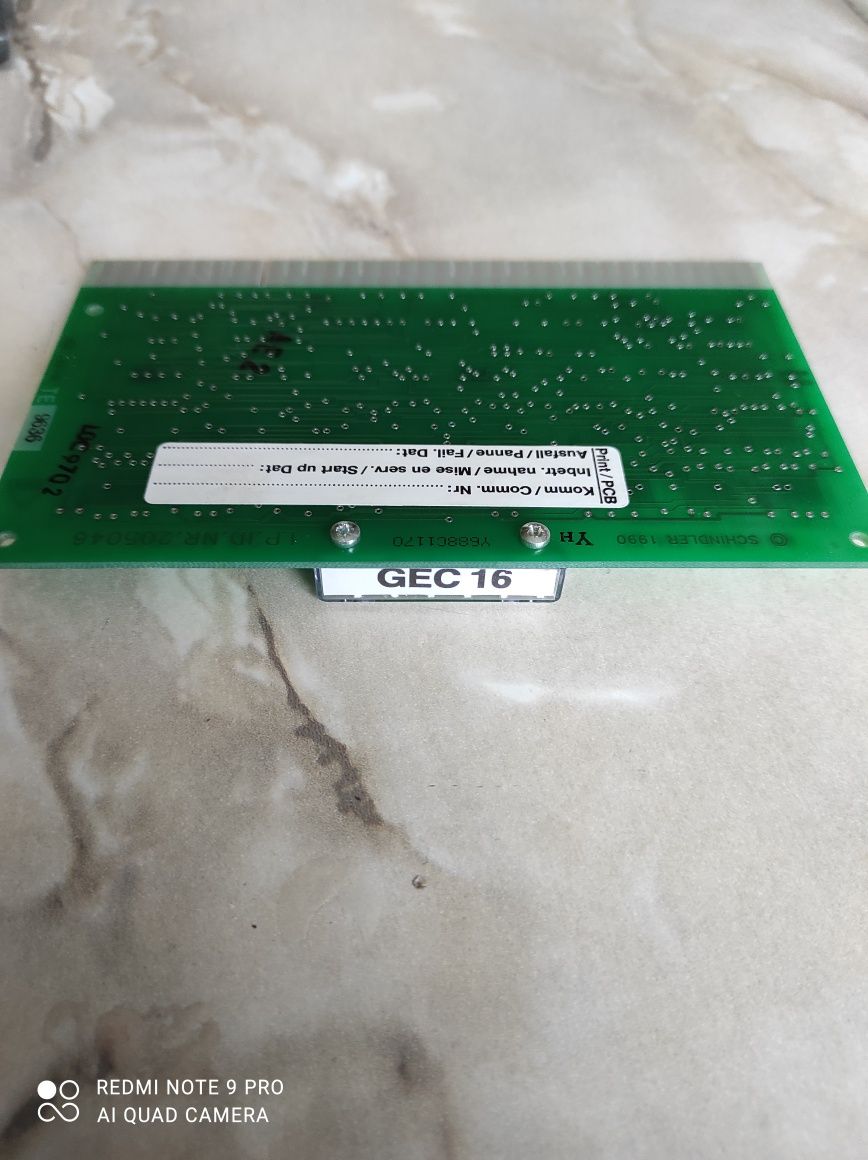 Плата марки Schindler... GEC -16 для Miconic E...Ліфти