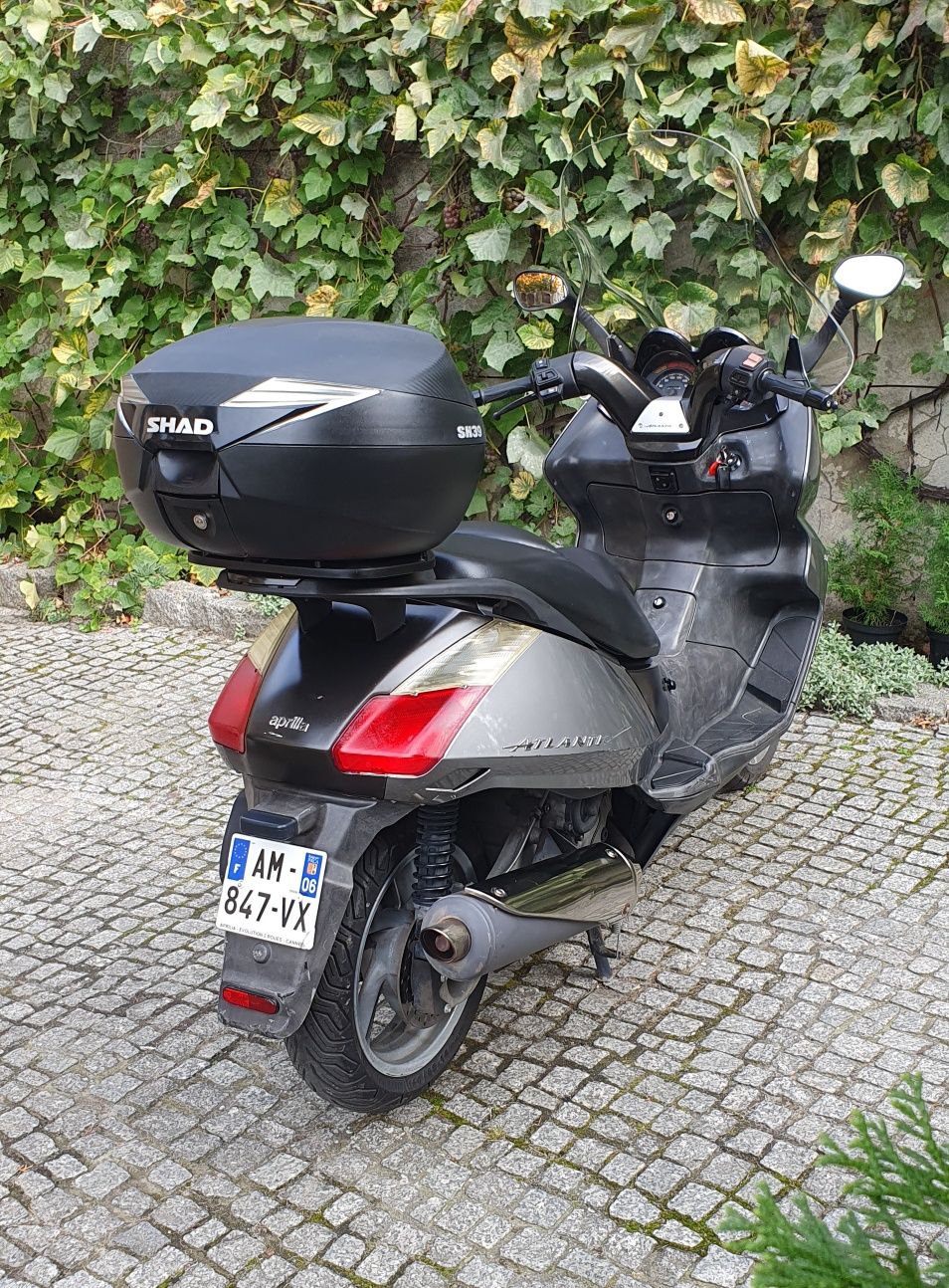 Aprilia Atlantic 500ccm duża szyba kufer SHAD jak X9 Nexus Beverly