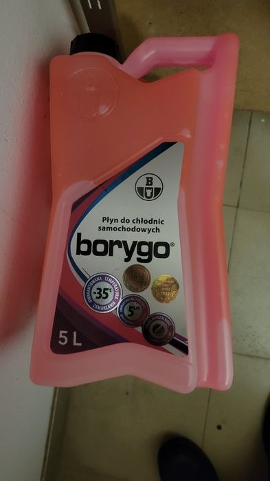 Płyn do chłodnic samochodowych borygo 5L -35. Nowy.