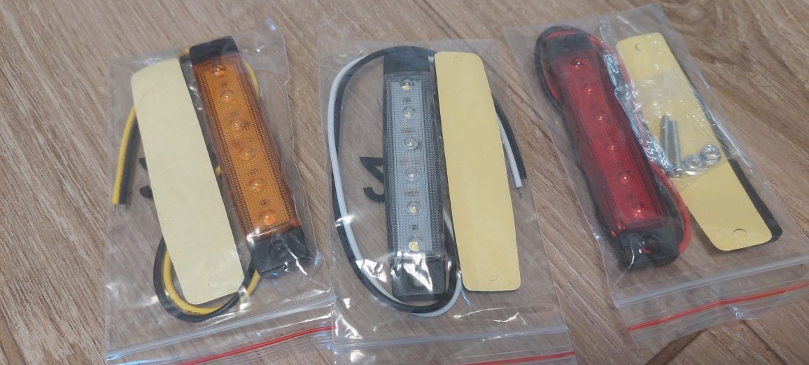 Lampy obrysowe led 6 diodowe 12v/24v Nowe.