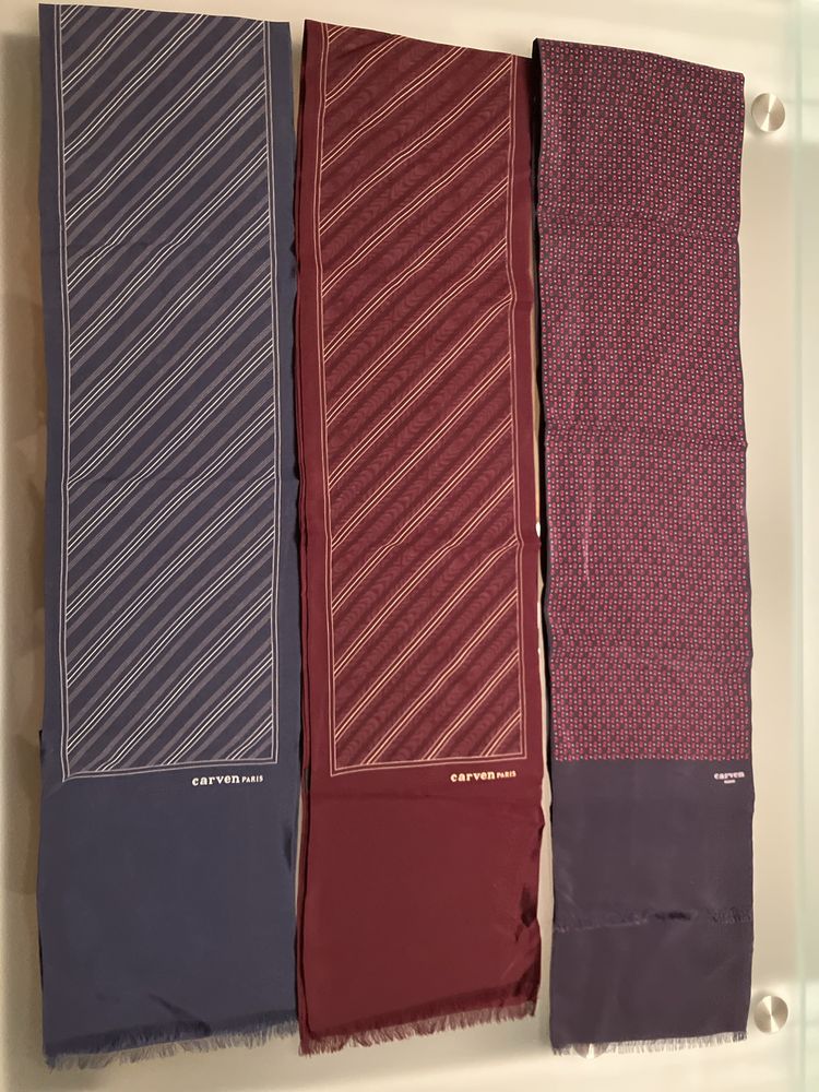 Lenço Carven de seda masculino